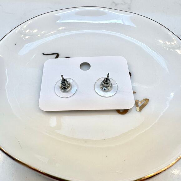 Yellow Lemon Stud Enamel Earrings Statement earrings for vacation summer spring - Picture 4 of 5